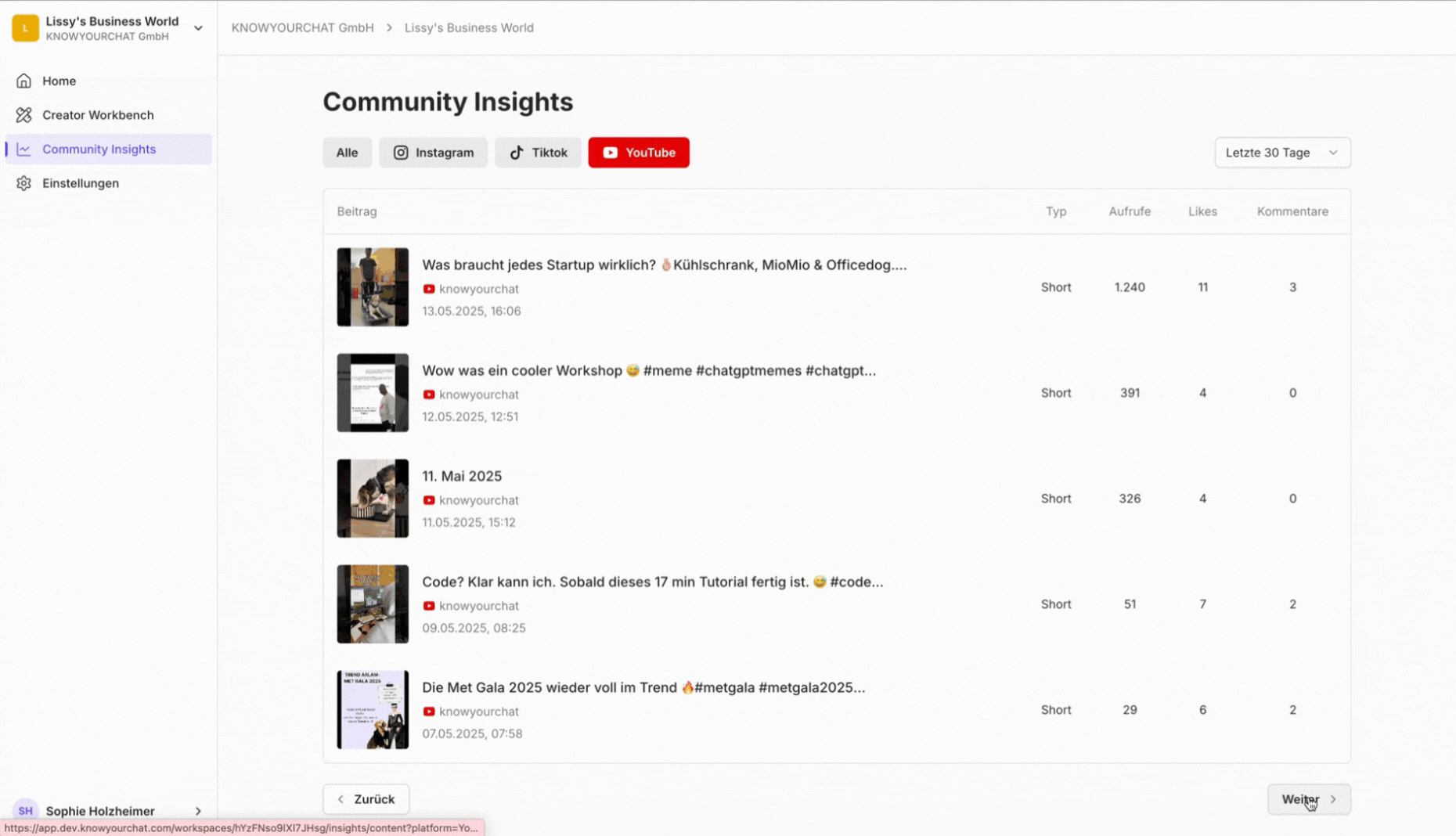 Insights Feature-Demo