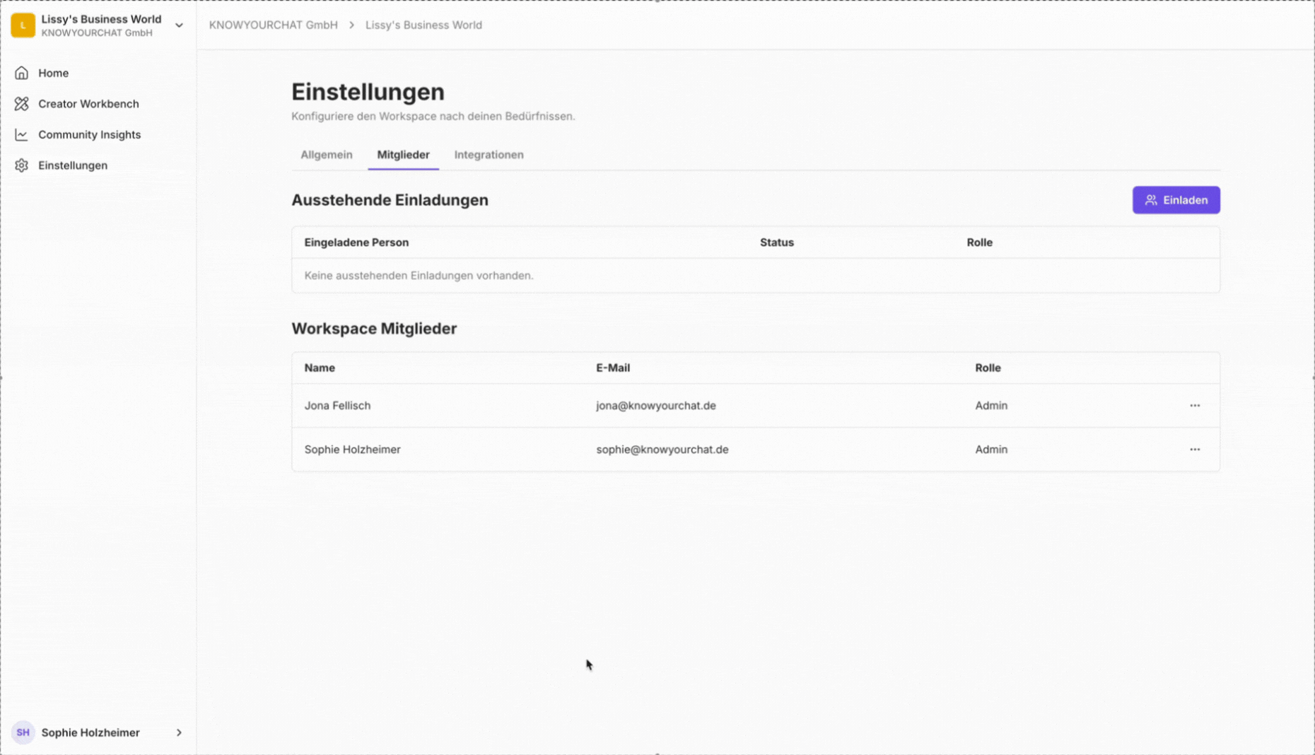 Team Management Feature-Demo